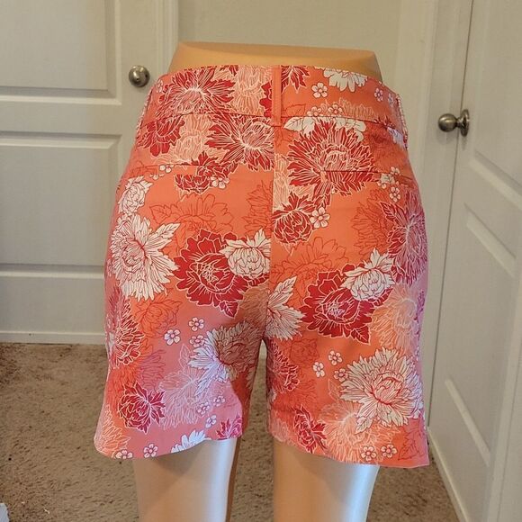 BRAND NEW ISAAC MIZRAHI PEONY FLORAL MIDI SHORT - Picture 9 of 14
